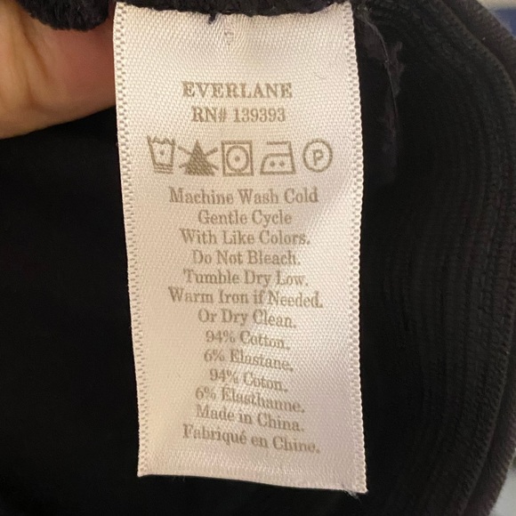 Everlane The Side-Zip Stretch Cotton Pant in Black - Picture 7 of 8